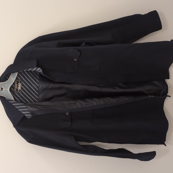 Levi Solid Blue Heavy Lined Jacket/Shirt For Men M - Picture 2 of 10